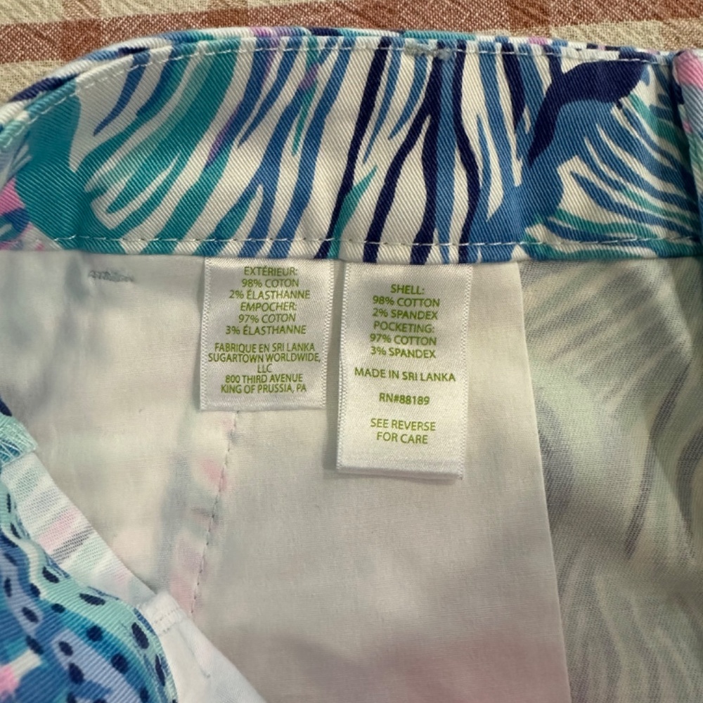 NWT Lilly Pulitzer Callahan Stretch Shorts - Bermuda Blue – Fishful Thinking - 8 - Picture 6 of 6